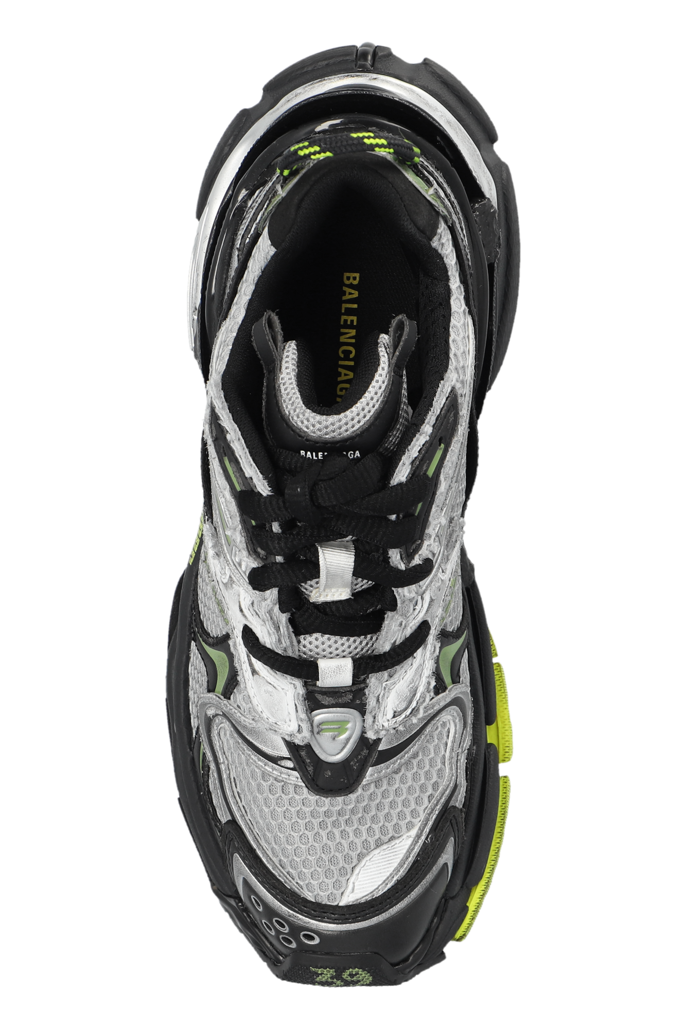 スニーカー BALENCIAGA SS25 RUNNER 2 LEATHER (779066 W3RXP9402) Balenciaga Runner 2 Sneakers | White | FARFETCH